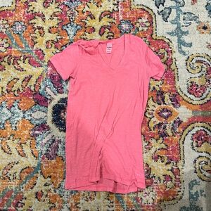 PINK V Neck Tee